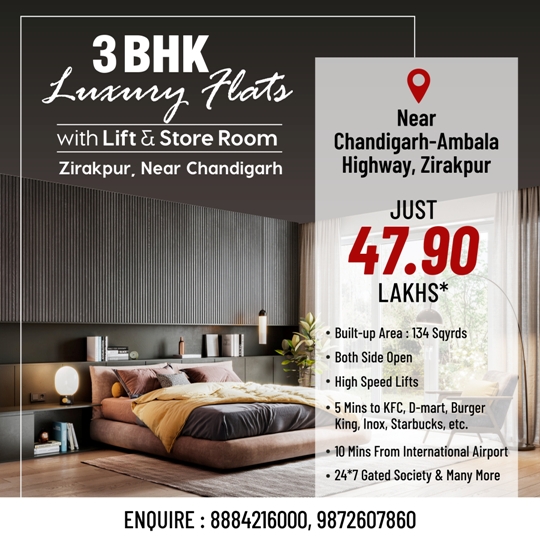 STILT+3 Luxury Builder Floors In Zirakpur