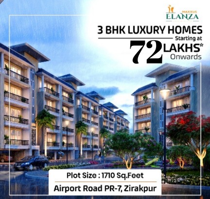 3 BHK Luxury Floors In Maxxus Elanza Zirakpur