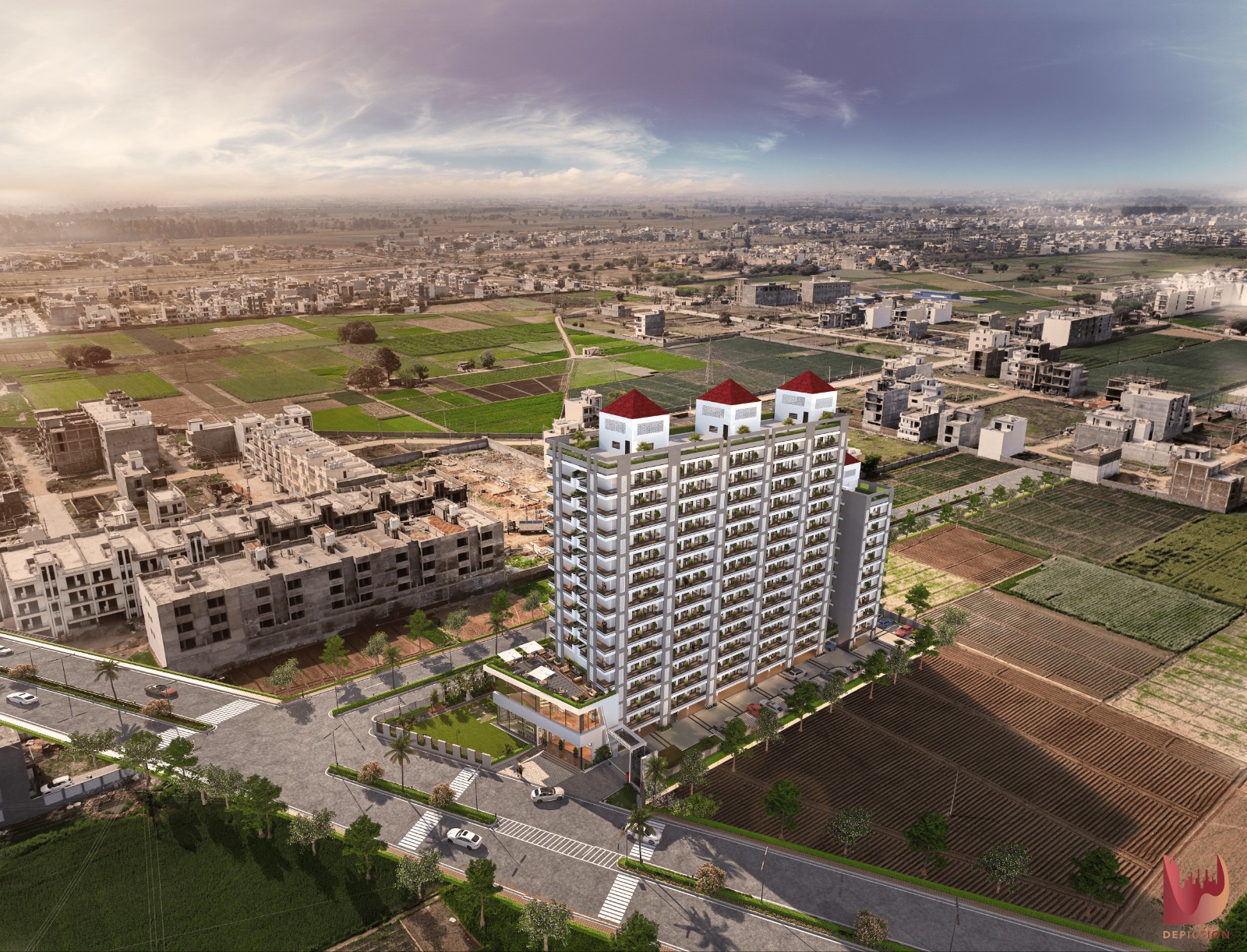 3 & 2 Bhk Luxury Apartments In Galaxy Towers Adjoining Aerocity, Mohali