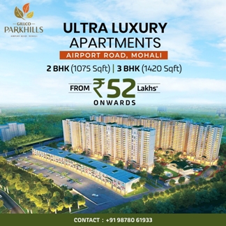 2 BHK & 3 BHK Luxury AC Apartments In Gillco Parkhills