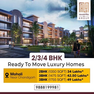 Luxury Apartments In Amayra Greens In Mohali