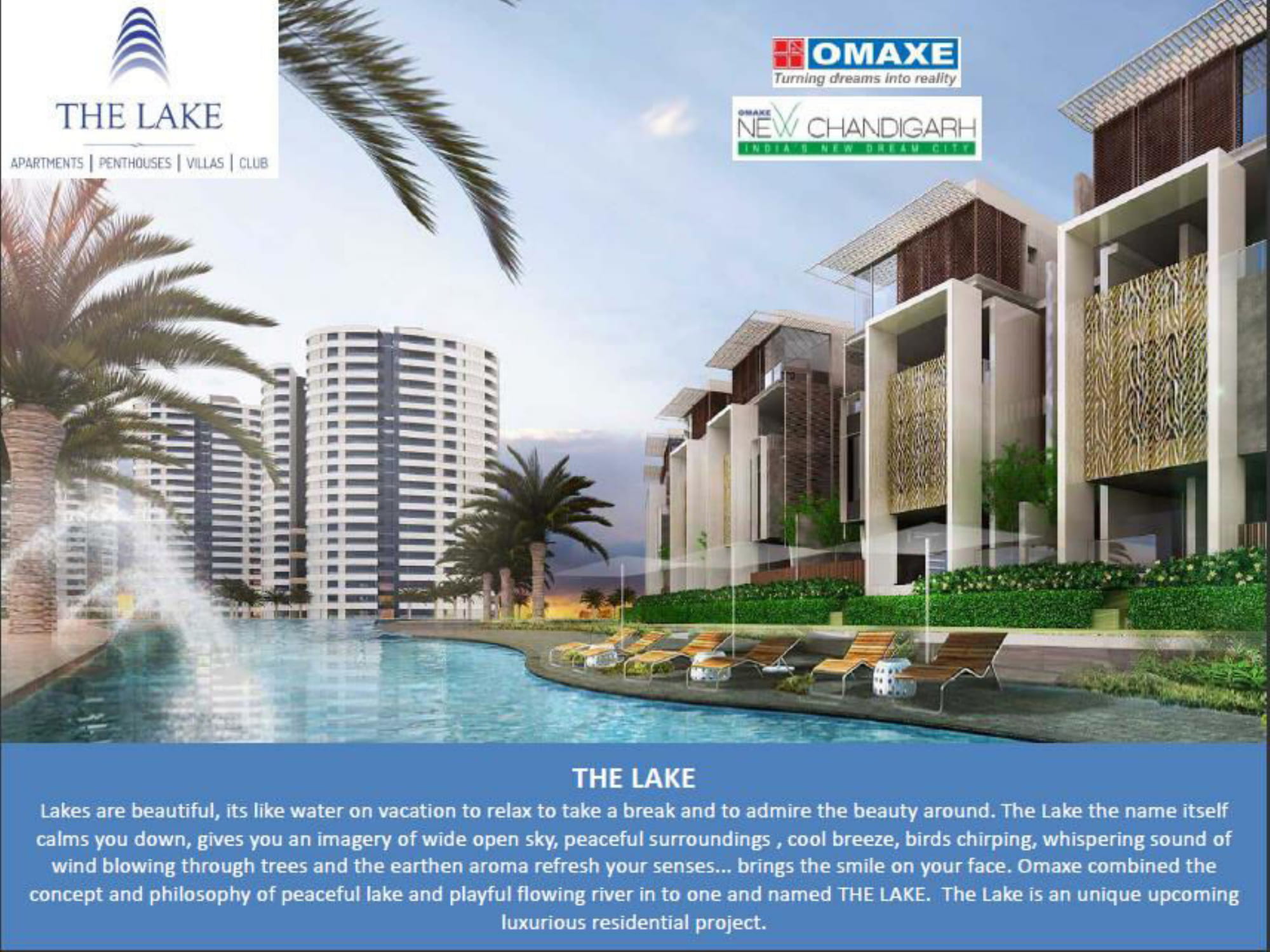 Omaxe The Lake | 3 BHK Flats In New Chandigarh Mullanpur