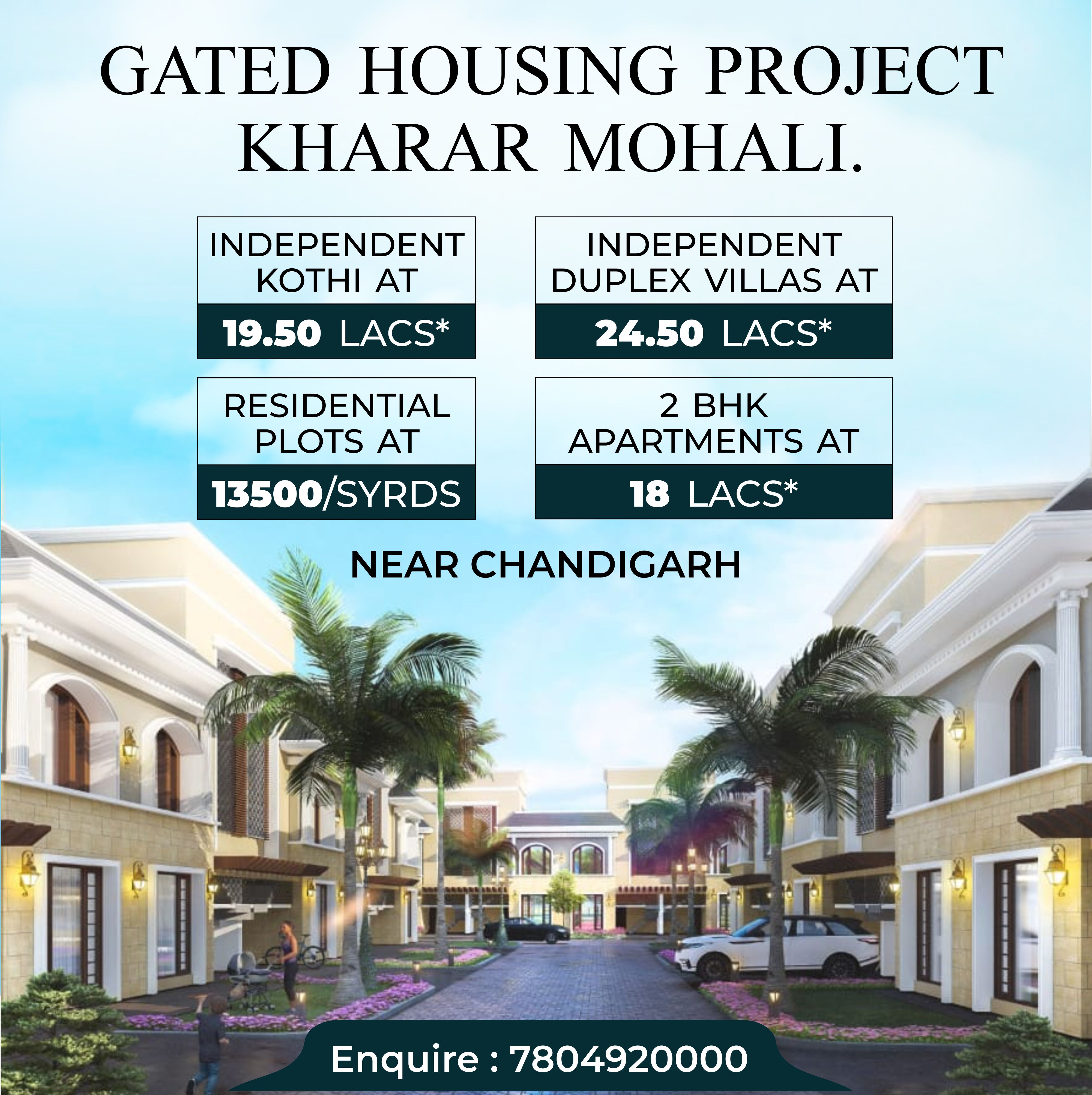 Residential Plots, Duplex & Villa In Divya Developer Mohali