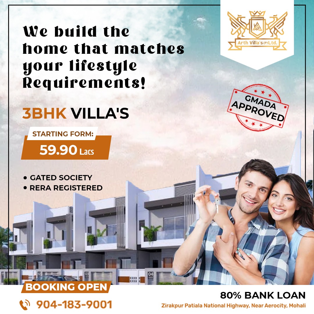 Arth Villa's Pvt. Ltd. Zirakpur